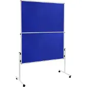 Legamaster Moderationswand ECONOMY, Filz - klappbar, blau