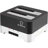 Renkforce RF-DOCKING-02 USB-A (USB 3.0) SATA 6 Gb/s 2 Port Festplatten-Kopierstation 2.5 Zoll, 3.5 Zoll mit Clone-Funkt