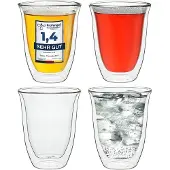 Creano 4er-Set "Thermo-Gläser" DG-V doppelwandig, 250ml Glas | Gr.: onesize