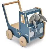 Smallstuff Lauflernwagen Truck aus Holz, Blau, Babyspielzeug