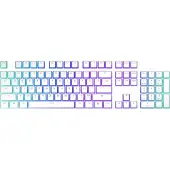 Endorfy Mechanische Gaming-Tastatur Keycaps PBT Pudding Onyx White, US ANSI