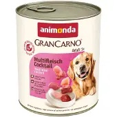 Animonda GranCarno GranCarno Nassfutter mit Ente für adulte Hunde getreidefrei 6x800 g