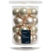 Ksd 20 Weihnachtskugeln Perlemaille 60 mm (wit)