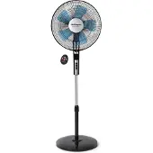 Orbegozo SF 0640, Haushalts-Lamellenlüfter, Schwarz, Flur, 40 cm, Tasten, Kabellos, 7,5 h