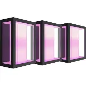 Philips Hue Impress Wandleuchte White & Color Schwarz Breit 3er-Pack