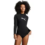 Puma Rash Guard "SWIM WOMEN LONG SLEEVE RASH GUARD" Logodruck, langärmelig, funktionelle Passform