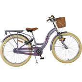 Volare Blossom Kinderfahrrad - Mädchen - 24 Zoll - Lila - Zwei Handbremsen