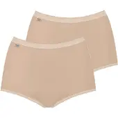 Sloggi Maxislip "Basic+" perfekter Sitz, Baumwollmix, elastisch, weiche Nähte