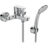 Ideal standard Cerafine O - UP Wannenarmatur, Wandhalterung, mit Zubehör, Chrom BC706AA
