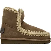 Mou für Damen. MU.FW101050A Lederstiefel Eskimo 18 Glitter Logo taupe (39), 5 bis 8 cm, Keine, Lässig