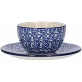 Bunzlau Castle Tasse und Untertasse Indigo (170 ml)
