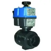 Cepex 05371 Ø63 Ac/dc Pvc-u Industriekugelhahn Ptfe-epdm Elektrisch Betätigt+bsr Sicherheitsblock 24-240v