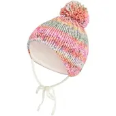 Sterntaler Winter-Strickmütze mit Bommel, mehrfarbig, 43