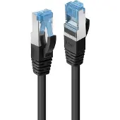 Lindy 47184, 15 m, Cat6a, S/FTP (S-STP), RJ-45, RJ-45, Schwarz