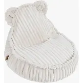 Meowbaby Churros Sitzsack Teddy, Cotton Candy White