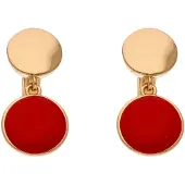 Faina Women Drop Earrings in Rose Gold Red | Gr.: onesize