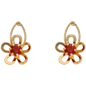 NAEMI Women Earrings in Rose Gold Red | Gr.: onesize