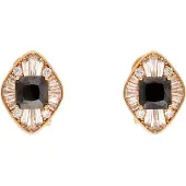 NAEMI Women Earrings in Rose Gold Black | Gr.: onesize