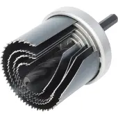 Wolfcraft Standard-Lochsägen Set 25, 35, 43, 53 mm Sechskant GLO761041413