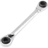Toolcraft 4 in 1 Doppel-Ratschenringschlüssel 10x13 - 17x19, umschaltbar