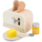 Woet Toaster junior 18,5 cm Holz braun 6-teilig