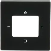 Busch-Jaeger Zentralscheibe, 8252-885-101, für Busch-Radio, mit Beschriftung Radio, schwarz matt, 1 Stk.