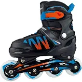 Alert Inline Skates Rollschuhe blau orange Größe 39-42 verstellbar