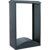 Mendler Brennholzlager MCW-P77, Kamin-/Feuerholzregal Holzlager Holzunterstand Outdoor Metall 160x98x50cm grün