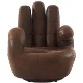 Vente-unique Fingersessel drehbar - Microfaser - Vintage Look - CATCHY