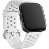 Fitbit Sport Silikonarmband für Versa / Versa 2 / Versa Lite - Größe L - Weiß