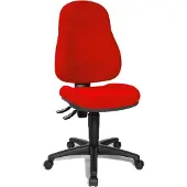 Topstar Bürostuhl Wellpoint 10, 8050 BC1 Stoff rot, Gestell schwarz