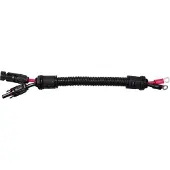 TRU COMPONENTS Solarstecker auf M6-Ringkabelschuh Kabellänge 250 mm TC-12195640 Schwarz, Rot Inhalt: 1 St.