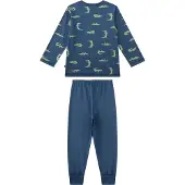 Sanetta Pyjama Homewear Bequem sitzend Schlafanzug Krokodil lang Kids