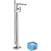 Ravak Chrome - Wannenarmatur CR 080.00 bodenstehend, mit Einbaukörper, Chrom X070101