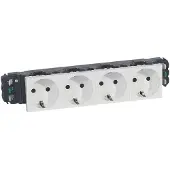 Legrand 4X2P+E Shuko Weiss 4M Lgr 77404 Mosaik