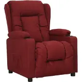 vidaXL Relaxsessel Weinrot Stoff