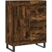 vidaXL Highboard Räuchereiche 69,5x34x180 cm Holzwerkstoff
