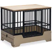 Designed By Lotte Hundekäfig Premium schwarz, Größe: L