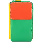Mywalit Geldbörse Leder 11x18x3.5cm mit abnehmbarem Umhängeriemen und Münzfach