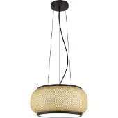 Globo Lighting Hängeleuchte BAMBORA DH 38x120 cm schwarz Hängelampe