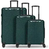 Redolz Essentials 18 Trolley Set 3-teilig Metallic-Green Shiny dunkelgrün 56cm