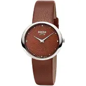 Boccia 3364-05 Damen-Armbanduhr Titan mit Lederband Braun