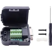 TRU COMPONENTS Modular D-Sub Einbaubuchse 9 pol. mit Befestigungsbolzen und Gehäuse