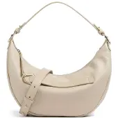 Coccinelle Elegante Beige Damentasche mit Schultergurt und Kontrastdetails