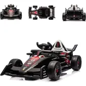 Chipolino Kinder Elektroauto Rennwagen Formel E Porsche Fernbedienung Hupe Musik schwarz