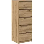 vidaXL Sideboard mit Schubladen Artisan-Eiche 37,5x35x99 cm