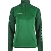Craft Trainingsjacke Squad 2.0 Half Zip Damen Team Green, Ivy-M