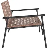 vidaXL Gartenstuhl Braun 110,5 x 79 x 75,5 cm Poly-Rattan