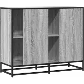 vidaXL Sideboard Grau Sonoma 92x35x76 cm Holzwerkstoff