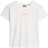 Superdry für Damen. W1011635A T-Shirt mit Core City-Logo in Weiß (XL), Lässig, Baumwolle, Kurzarm